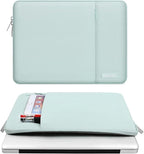 MOSISO Laptop Case 12.3 inch, 11.6-12.3 inch Laptop Sleeve Compatible with MacBook Air 11.6, Acer HP Dell Lenovo Samsung, Surface Pro, Polyester Vertical Computer Sleeve Bag with Pocket, Mint Green