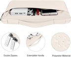 MOSISO Compatible with MacBook Air 13 inch Case 2025 2024 2023 2022 M4 A3240 M3 A3113 M2 A2681, Hard Shell&Sleeve Bag&Keyboard Skin&Webcam Cover&Screen Film for MacBook Air 13.6 inch, Beige