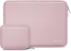 MOSISO Laptop Case 18.5 inch, 18-18.5 inch Laptop Sleeve Bag Compatible with ASUS Gaming Monitor HP Dell Lenovo Notebook, Neoprene Computer Sleeve Bag with Small Case, Baby Pink
