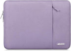 MOSISO Laptop Case 15 inch, 15 inch Laptop Sleeve Compatible with MacBook Air 15 M4 A3241 M3 A3114 M2 A2941 2025 2024 2023,Dell XPS 15,Polyester Vertical Computer Sleeve Bag with Pocket, Purple