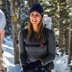 Midweight Women's Wool Crew Top -  100% Merino Wool