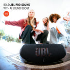 JBL Charge 6 - Portable Waterproof & Drop-Proof Bluetooth Speaker (Black)