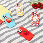 PopSockets iPhone 14 Pro Max Phone Case w/MagSafe- Rosso | Magnetic, Wireless Charging, Camera & Drop Protection, Red, Textured, Electronic Accessories, For iPad/Kindle/iPhone/Android