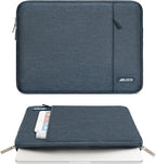 MOSISO Laptop Case 15 inch, 15 inch Laptop Sleeve Compatible with MacBook Air 15 M4 A3241 M3 A3114 M2 A2941 2025 2024 2023,Dell XPS 15,Polyester Vertical Computer Sleeve Bag with Pocket, Haze Blue