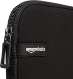 Amazon Basics 17.3-inch Laptop Sleeve, Protective Carrying Case with Zipper for Computer Protection, Black