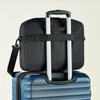 Amazon Basics Laptop Carrying Case with Shoulder Strap and Handle, Large Capacity, 15.6 in, Black