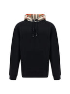 Burberry Black Cotton Samuel Hoodie Sweatshirt