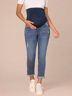 "Ab"solution Blue Maternity Ankle Skimmer Baby Bump Jeans