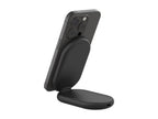 Belkin BoostCharge - Wireless charging stand - magnetic, foldable, with Qi2 + AC power adapter - 15 Watt - 3 A - Fast Charge, WIB007TTBK
