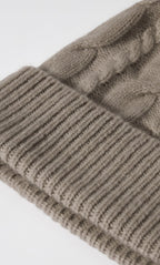 Cable-Knit Cashmere Beanie