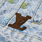 Louis Vuitton x — Collaboration Candy-Embroidered Denim Jacket