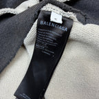 Balenciaga Tape Type Ripped Hoodie Women
