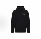 Balenciaga Wave Logo Pullover Hoodie Oversized Unisex Black Sweatshirt