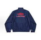 Balenciaga Navy Retro Logo Track Jacket
