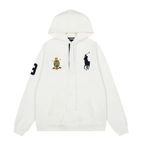Polo Ralph Lauren Men Crest 3 Embroidered Hoodie White