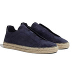 Suede Triple Stitch Espadrille