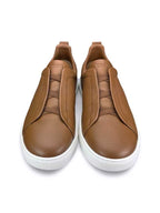Triple Stitch Deerskin Sneaker
