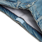 3.Paradis Wide Leg Padded Jeans (Washedblue)