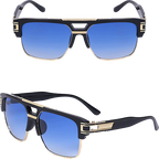 IL - Luxury Sunglasses for Men With Frame Mirror Gradient Clear Lens - Anti-Blue Light Protection