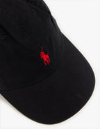 Cotton Chino Ball Cap - RL Black/RL2000 Red
