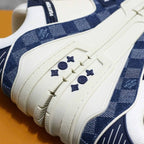 Louis Vuitton LV Trainer Sneaker Damier Denim Blue