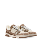 Louis Vuitton LV Trainer Sneaker Monogram Brown Denim