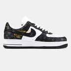 Louis Vuitton x Nike Air Force 1 Low Virgil Abloh  Black White Monogram