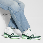 Louis Vuitton LV Trainer Green Monogram Leather Sneaker