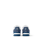 Louis Vuitton LV Trainer Sneaker Denim Monogram Blue