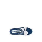 Louis Vuitton LV Trainer Sneaker Denim Monogram Blue