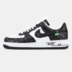 Louis Vuitton x Nike Air Force 1 Low Virgil Abloh  Black White Monogram