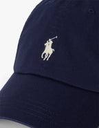 The Iconic Cotton Chino Ball Cap - Newport Navy/Cream Polo Player