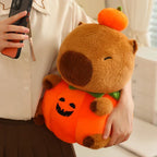 Adorable Halloween Pumpkin Capybara Plush for Your Festive Celebrations!