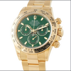 GREEN DIAL DAYTONA GOLD 40MM WATCH