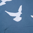 3.Paradis Flying Doves Hooded Sweater (Bluegrey)