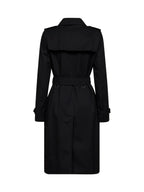 Burberry Kensington Trench Coat — Black