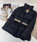Burberry Reversible Black / Beige Check Puffer Jacket