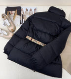 Burberry Reversible Black / Beige Check Puffer Jacket