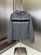 Dior Hooded Monogram Stripe Jacket