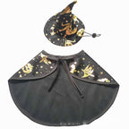 Pet Halloween Printed Wizard Cloak Set Costume