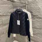 042067  Women's knitted spliced down jacket clothing