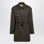 Burberry - Leadenham mid-length gabardine trench coat in brown