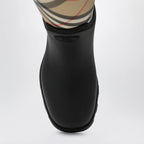 Burberry - Tall black Marsh Stamp rubber boots