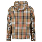 Burberry 'Stanford' Zip-Up Check Reversible Hooded Jacket Black & Check