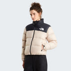 North Face Womens 1996 Retro Nuptse Water Resistant Goose Down Short Puffer Jacket