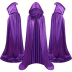 Halloween Costumes - Halloween Cape Cloak for Adults 59 Inch Gothic Death Costume Robe | Vampire Grim Reaper