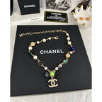 18K  Chanel Crystal Bow Necklace