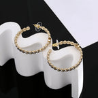 18K  Chanel Crystal Earrings