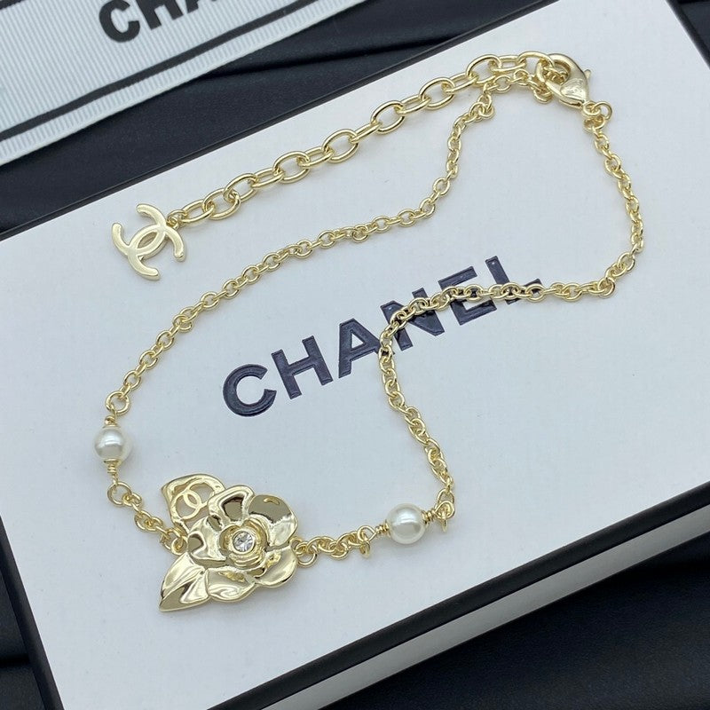 18K  Chanel Camellia Necklace