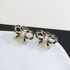 18K  Chanel Butterfly Pendant Earrings